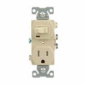 American Imaginations 15 AMP Rectangle Ivory Electrical Switch and Outlet Plastic-Aluminum AI-36825